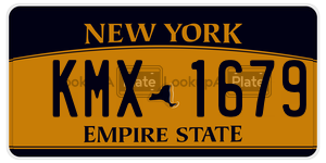 KMX1679  license plate in NY