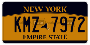 KMZ7972  license plate in NY