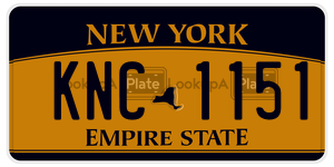 KNC1151  license plate in NY