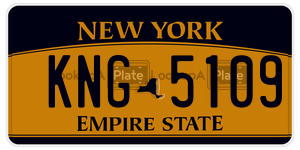 KNG5109  license plate in NY