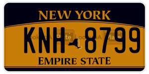 KNH8799 license plate in New York