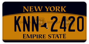 KNN2420  license plate in NY