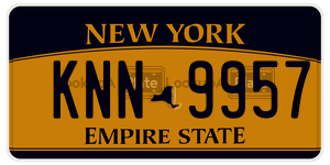 KNN9957 license plate in New York