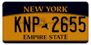 KNP2655  license plate in NY