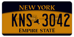 KNS3042  license plate in NY