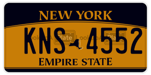 KNS4552  license plate in NY