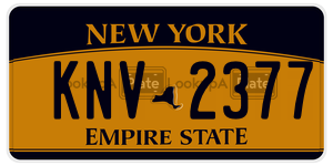 KNV2377 license plate in New York