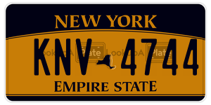 KNV4744  license plate in NY