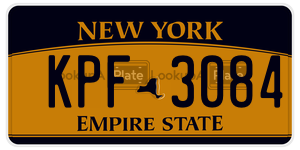 KPF3084  license plate in NY