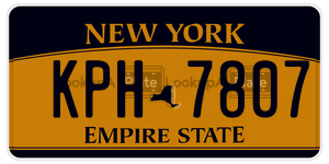 KPH7807  license plate in NY