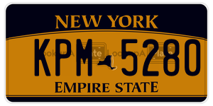 KPM5280 license plate in New York