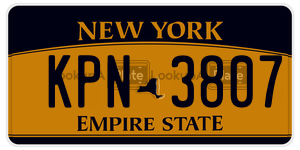 KPN3807  license plate in NY
