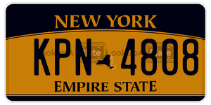 KPN4808  license plate in NY