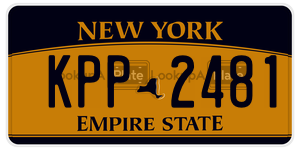 KPP2481  license plate in NY