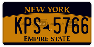 KPS5766  license plate in NY