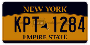 KPT1284  license plate in NY