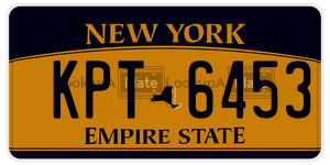 KPT6453  license plate in NY