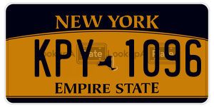 KPY1096  license plate in NY
