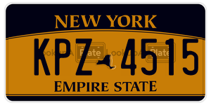 KPZ4515  license plate in NY