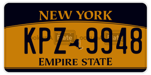 KPZ9948 license plate in New York