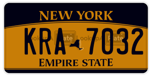 KRA7032  license plate in NY