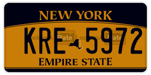 KRE5972  license plate in NY
