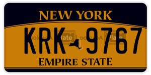 KRK9767  license plate in NY