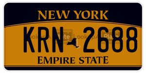 KRN2688 license plate in New York