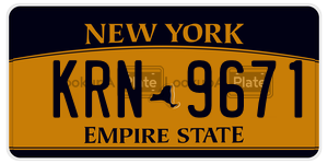 KRN9671  license plate in NY