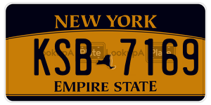 KSB7169  license plate in NY