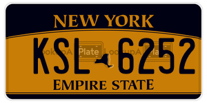KSL6252  license plate in NY
