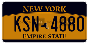KSN4880  license plate in NY