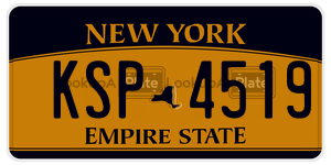 KSP4519  license plate in NY