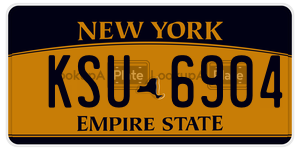 KSU6904 license plate in New York
