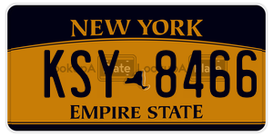 KSY8466  license plate in NY