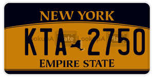 KTA2750  license plate in NY