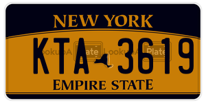 KTA3619 license plate in New York