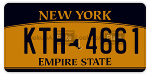 KTH4661  license plate in NY