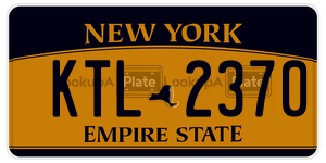 KTL2370 license plate in New York