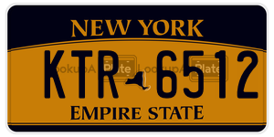 KTR6512 license plate in New York