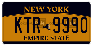 KTR9990  license plate in NY