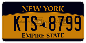 KTS8799 license plate in New York