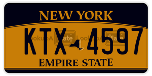 KTX4597 license plate in New York