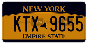 KTX9655  license plate in NY