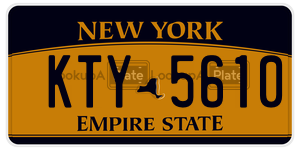 KTY5610 license plate in New York