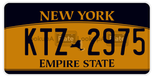 KTZ2975  license plate in NY