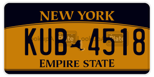 KUB4518  license plate in NY
