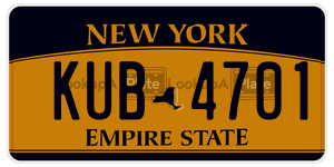 KUB4701  license plate in NY