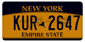 KUR2647 license plate in New York
