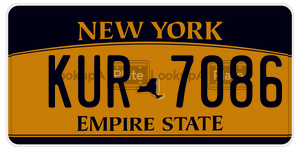 KUR7086  license plate in NY